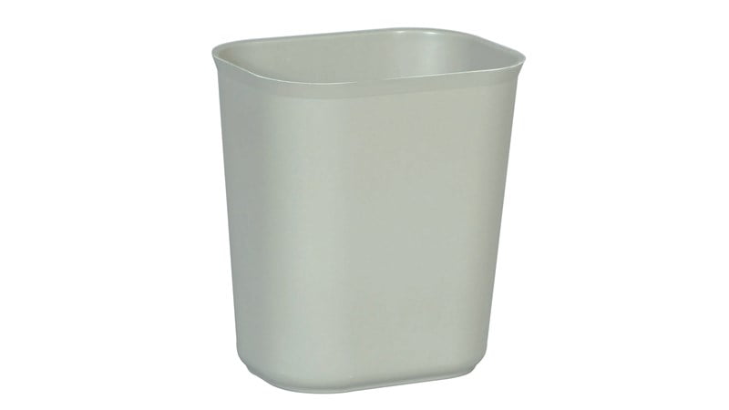 FIRE RESISTANT WASTEBASKET 14 QT GRAY