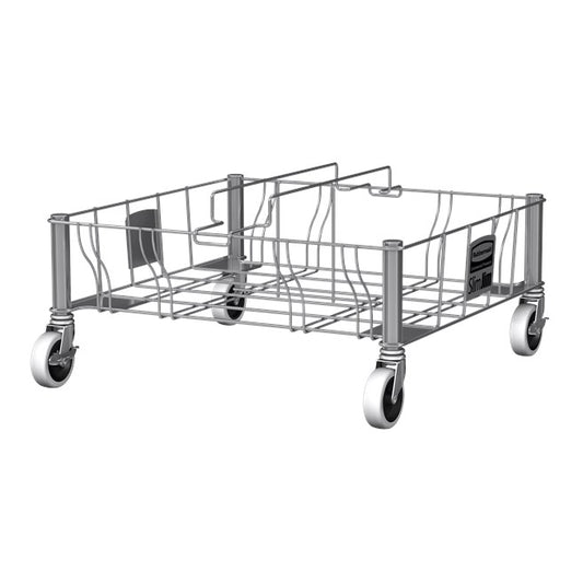 Rubbermaid Commercial Slim Jim® Double Stainless-Steel Dolly