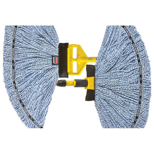 Rubbermaid Commercial Maximizer™ Large Blend Wet Mop, Universal Headband, Blue