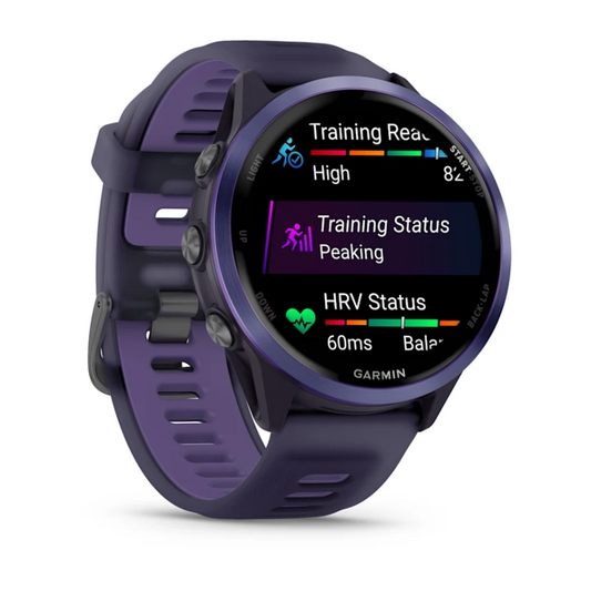 Garmin Forerunner® 570 - 47mm Indigo Aluminum with Translucent Imperial Purple/Indigo Band