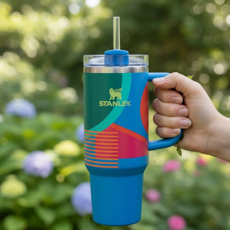 Stanley 40 OZ Hyper Quencher Blue Tumbler