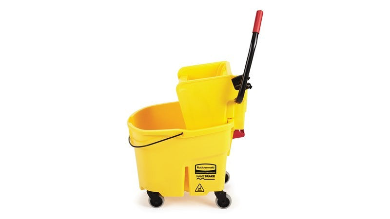 WAVEBRAKE® 35 QT SIDE PRESS BUCKET AND WRINGER, YELLOW