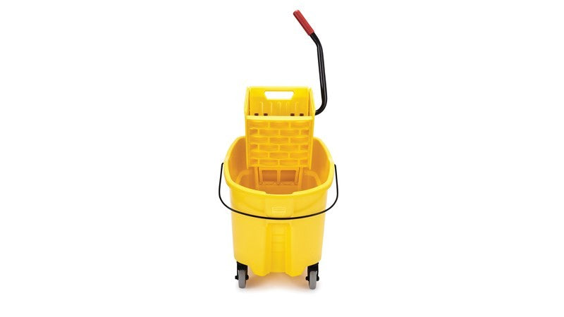 WAVEBRAKE® 35 QT SIDE PRESS BUCKET AND WRINGER, YELLOW