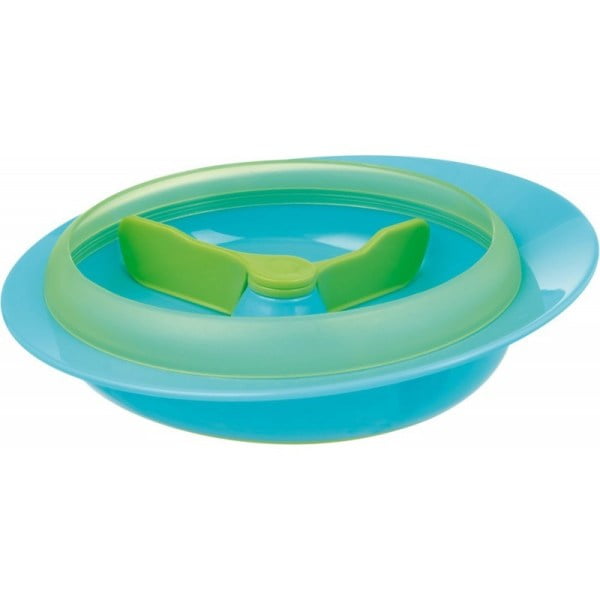 PLATE WITH COMPARTMENTS