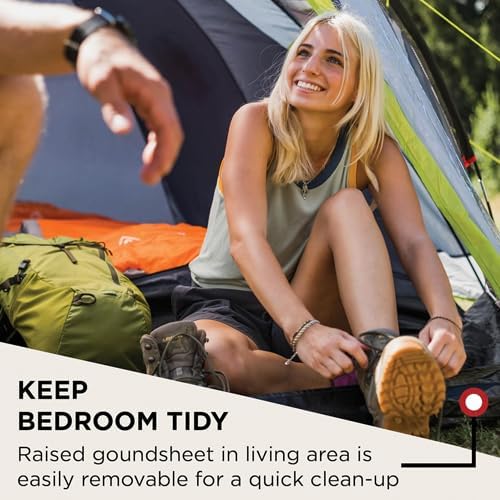 Coleman Tent Darwin 3+, Compact 3 Man Dome Tent, also Ideal for Camping in the Garden, Lightweight 3 Person Hiking Tent, Waterproof