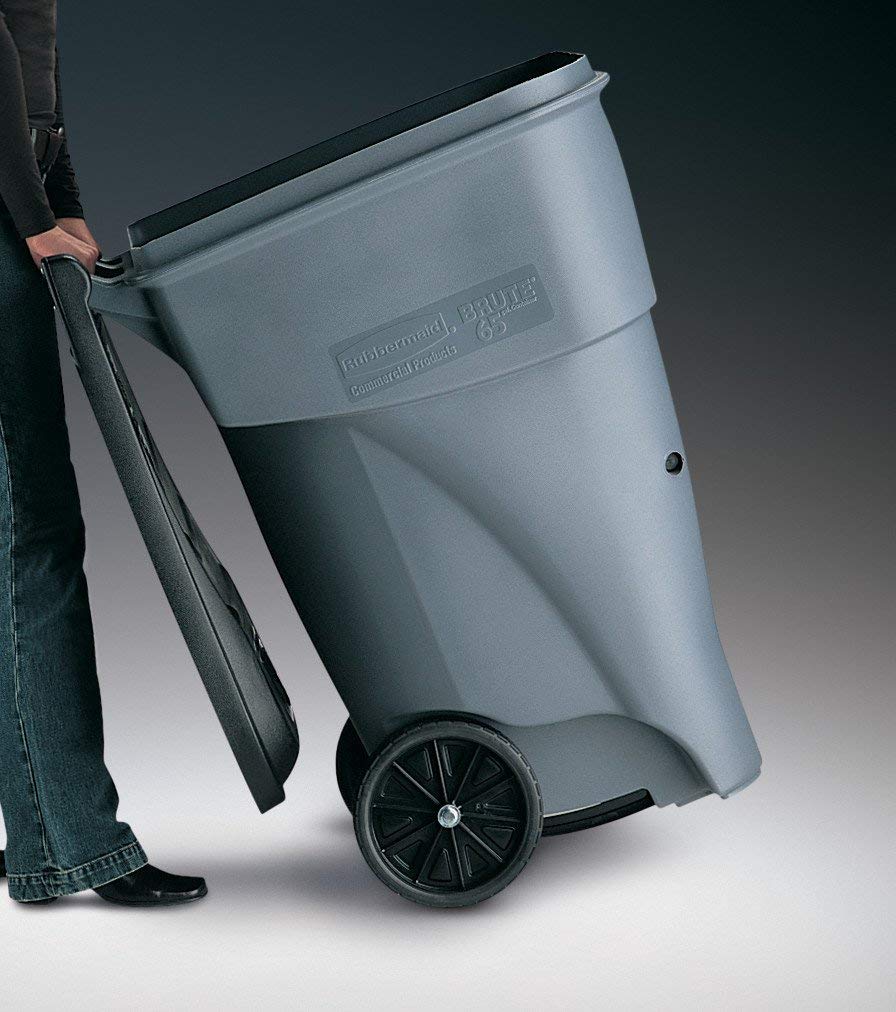 Rubbermaid Brute 65-Gal Trash Can with Wheels – Durable & Versatile
