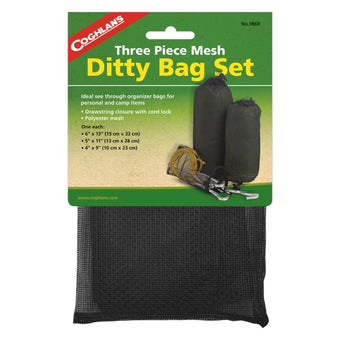 compare product Coghlan's 3 Pcs Mesh Ditty Bag Set