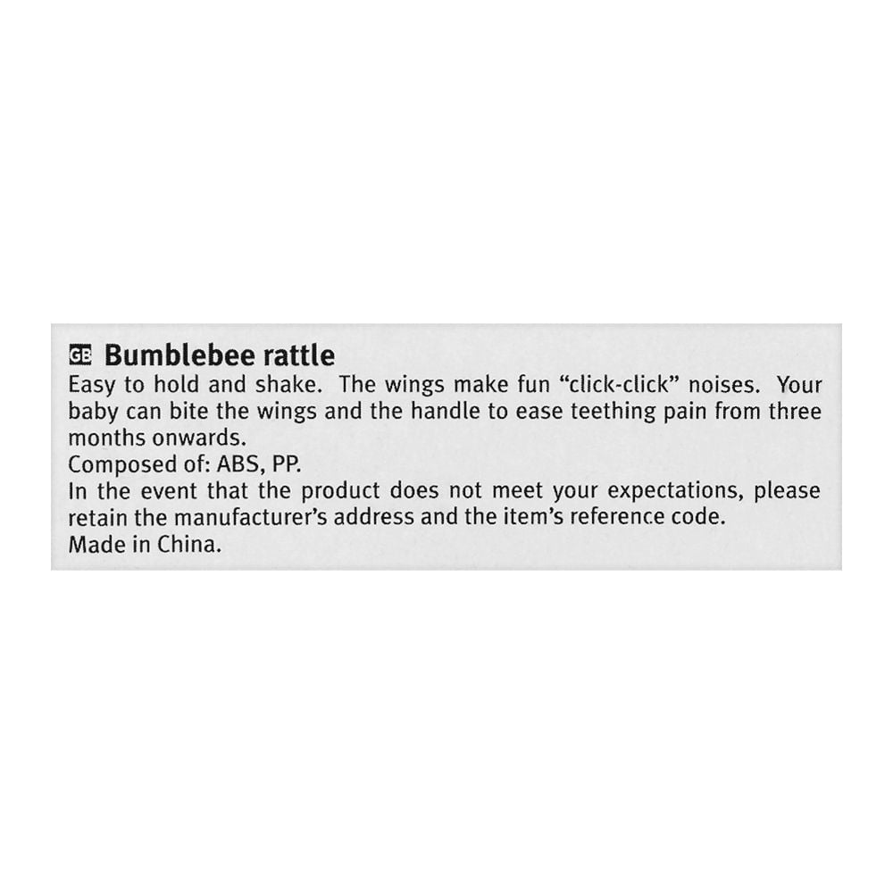 BUMBLEBEE RATTLE