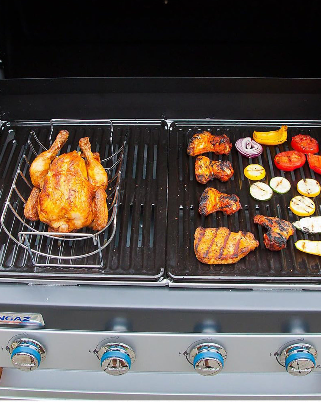 Campingaz Premium Barbecue Roast Basket and Rack - Silver