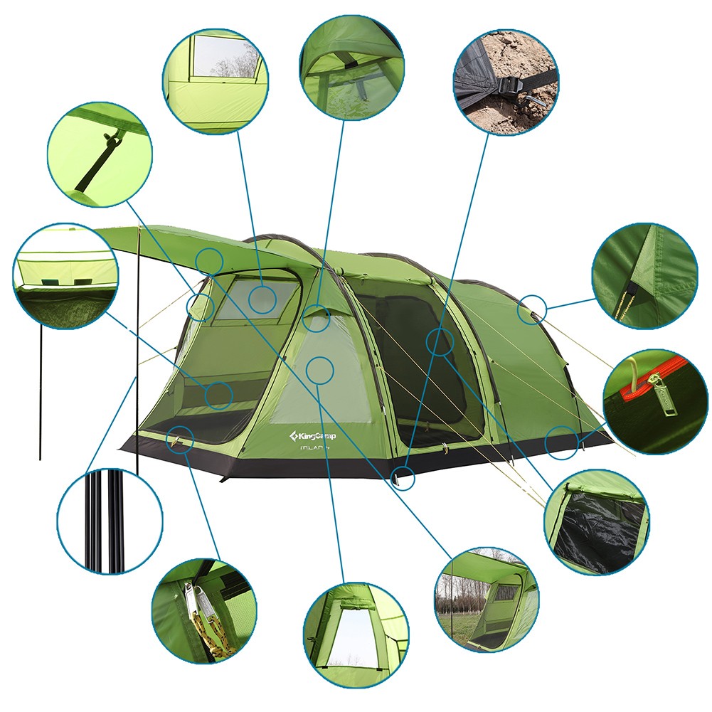 KingCamp Milan 8-Person Tent