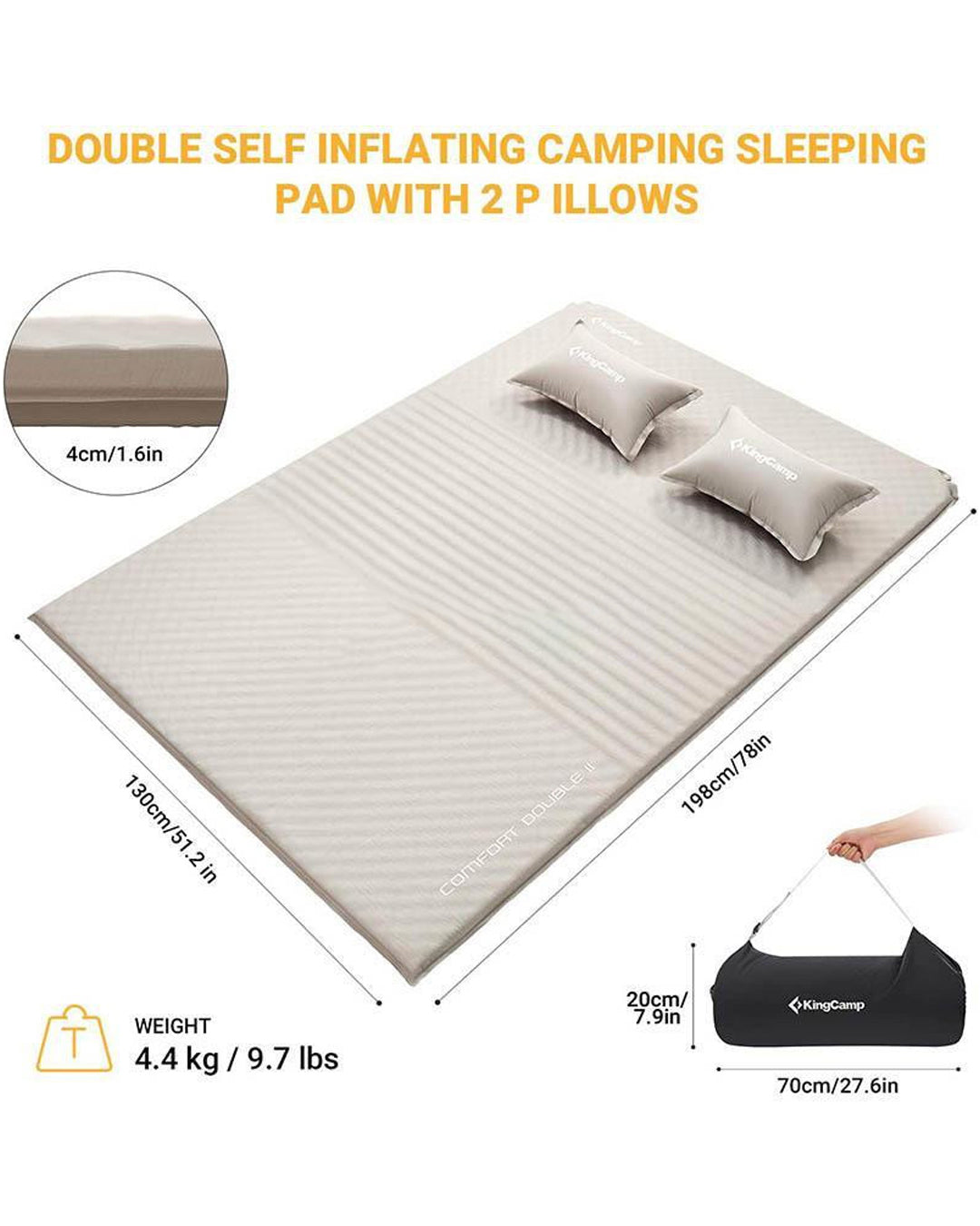 KingCamp Double Camp Pad