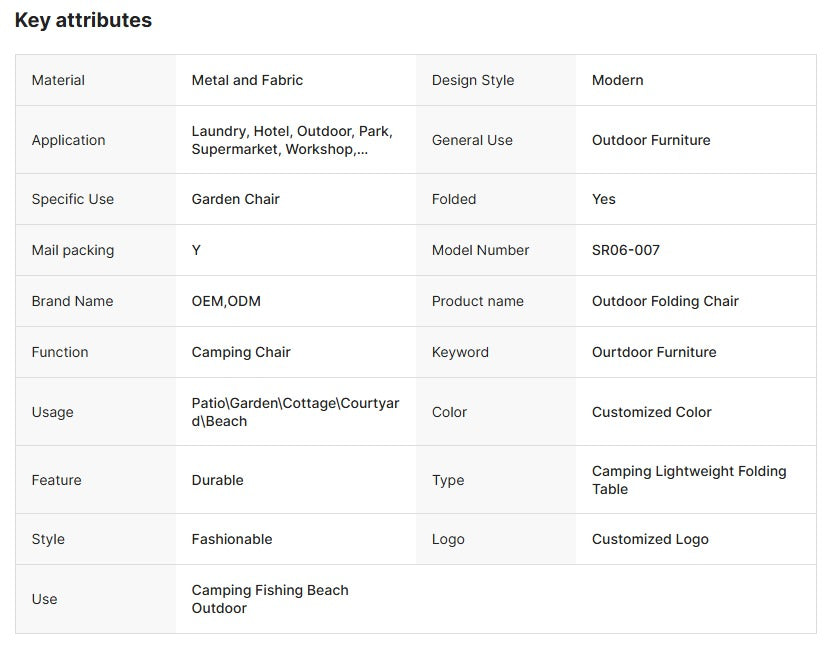Leisure Outdoor Camping Chair with Mini Table Lightweight Folding Table Set Folding Camping Tables for Outdoor