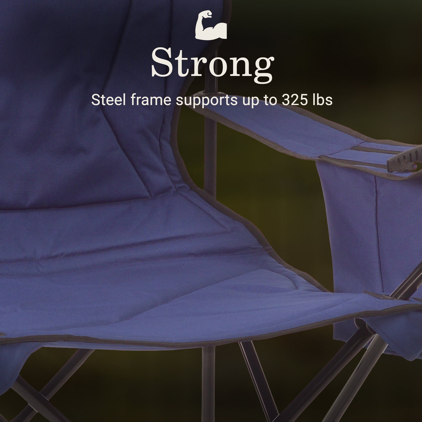 Coleman Quad Camping Chair With Built-In 4-Can Cooler