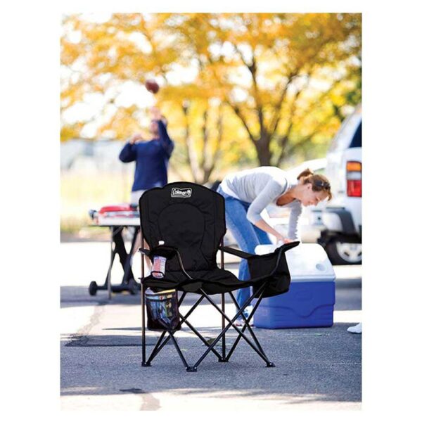 Coleman Quad Camping Chair With Built-In 4-Can Cooler
