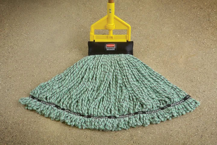 Rubbermaid Commercial Wash & Clean Mop For Maximizer Medium Wet Mop, Green