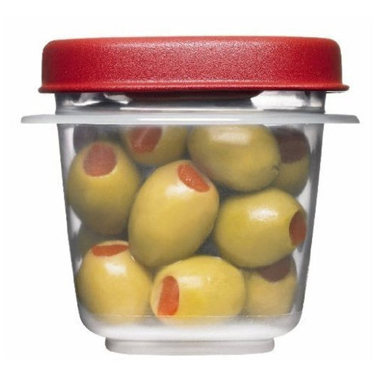 Rubbermaid Easy Find Lids Square 1/2-cup Food Storage Container (Pack of 2 Cups)