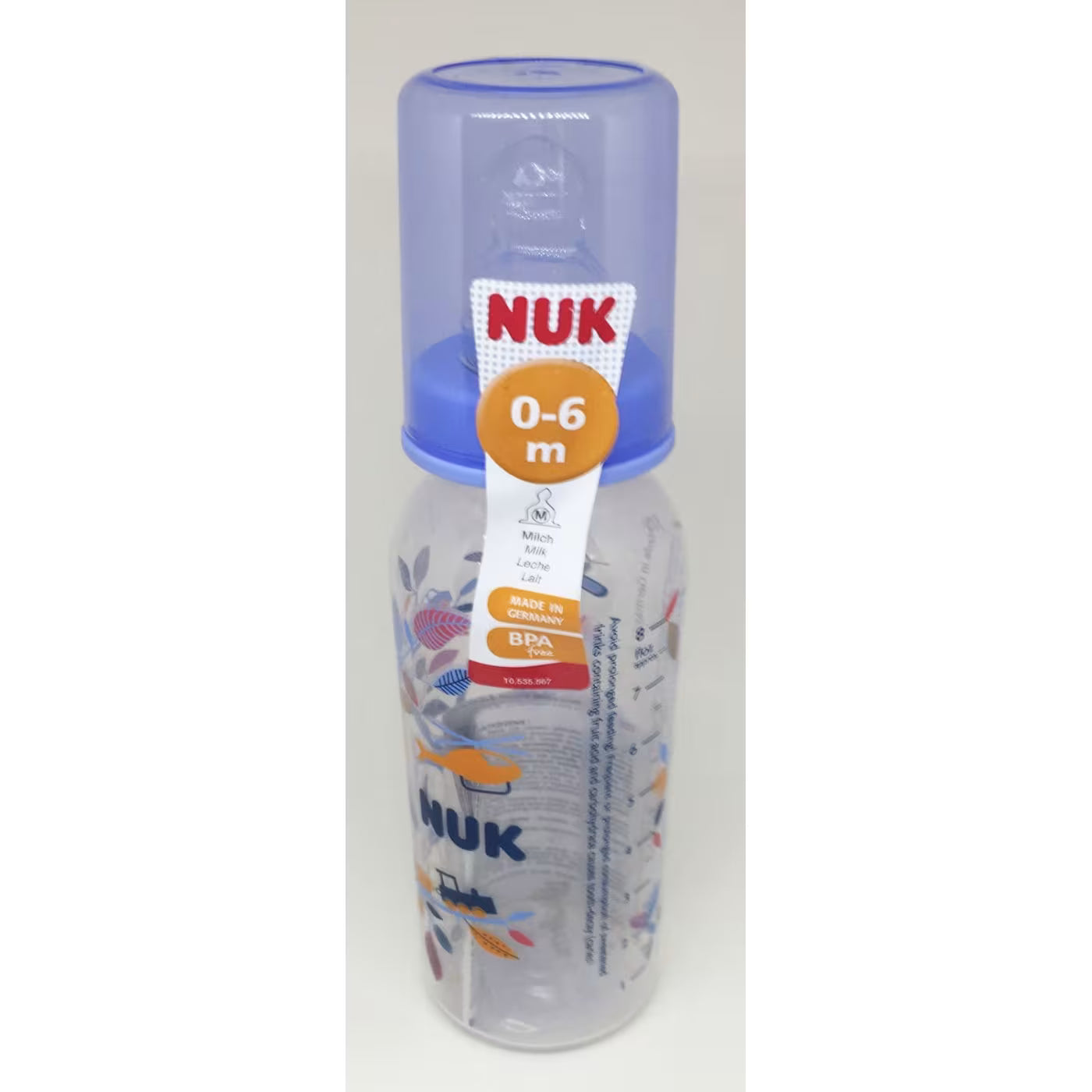 NUK Classic PP SILICONE Baby Bottle 240Ml 1 (0-6 Months) 10741419