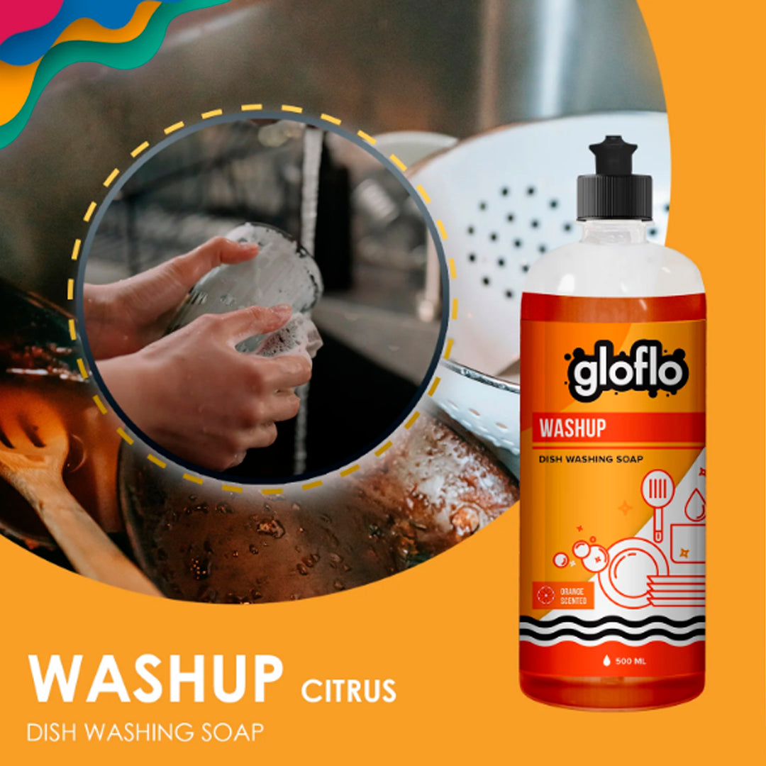 GLO-FLO Washup (Dish Washing Soap) Orange