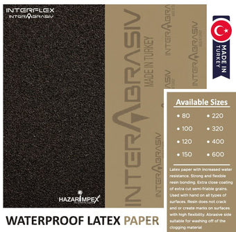 compare product Interflex abrasive waterproof paper