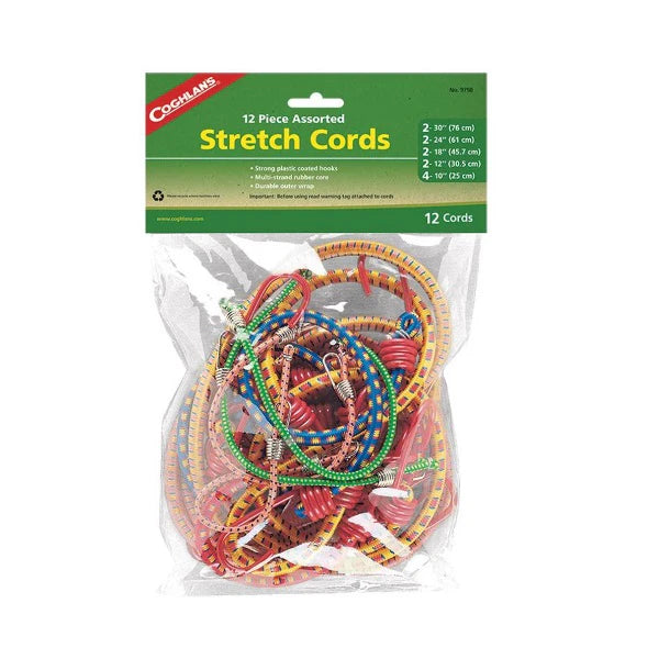 Coghlan's Cog 9750 Assorted Stretch Cords 12 Pcs