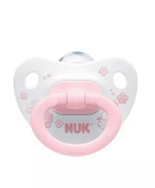 NUK Baby Rose and Blue Silicone  Pink