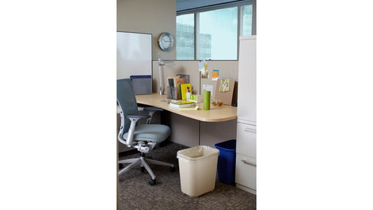 FIRE RESISTANT WASTEBASKET 28 QT BEIGE