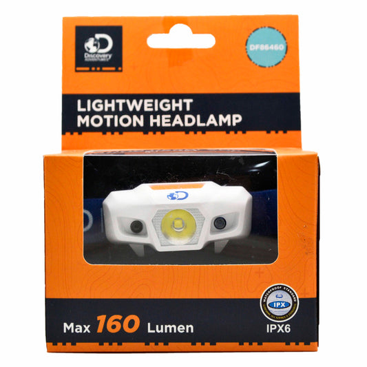 Discovery Adventures Lightweight Motion Headlamp 160 Lumen 076