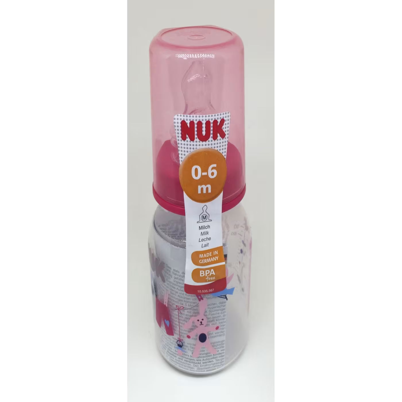 NUK Classic PP SILICONE Baby Bottle 110Ml 1 (0-6 Months)