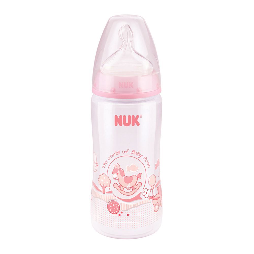 Nuk First Choice+ No. 1 M, Anti-Colic Feeding Bottle, 0-6m 300ml, 10741536