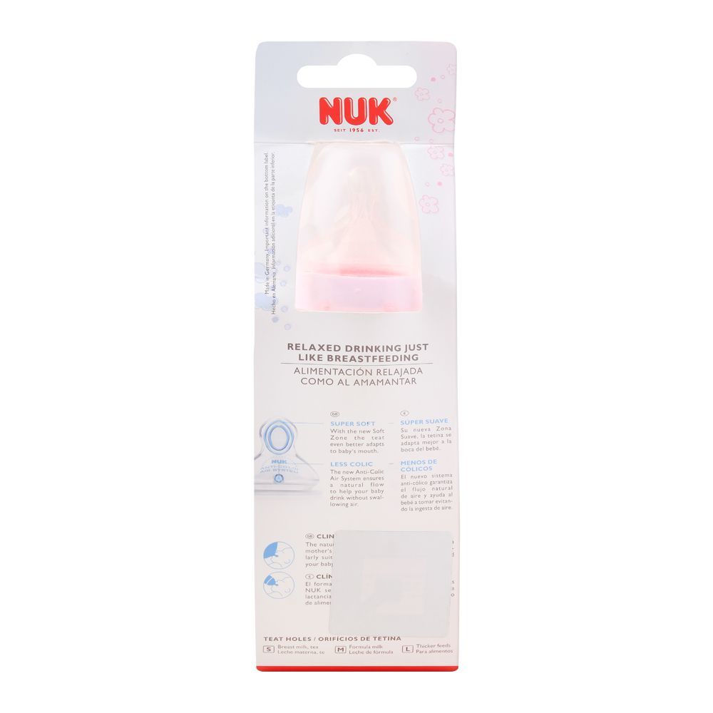 Nuk First Choice+ No. 1 M, Anti-Colic Feeding Bottle, 0-6m 300ml, 10741536