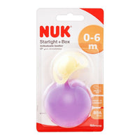 Nuk Starlight + Box Orthodontic Soother, 0-6m, 10729379
