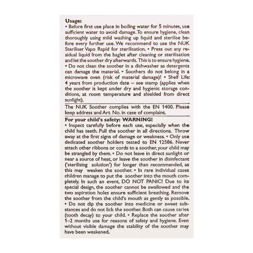 Nuk Starlight + Box Orthodontic Soother, 0-6m, 10729379