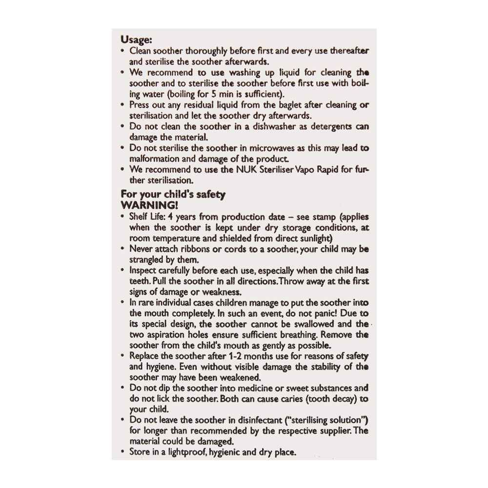 Nuk Baby Rose & Blue Orthodontic Soother, 0-6m, 10729476