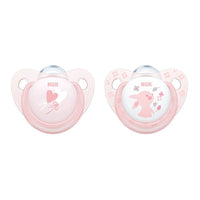 Nuk Baby Rose & Blue Silicone Soother, 0-6m, 1073050
