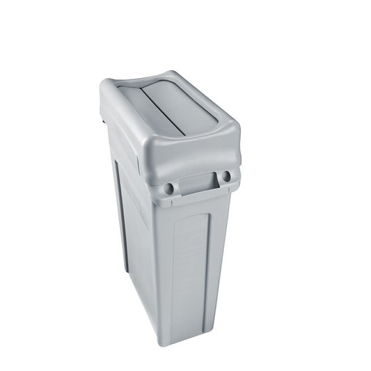 Rubbermaid Commercial Slim Jim® Swing Lid Beige
