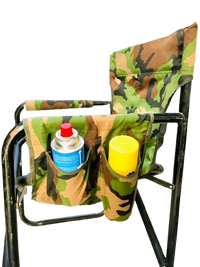 Camping Folding Chair With Arms frame Iron Camouflage