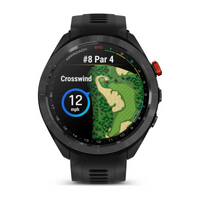 Garmin Approach® S70 - 47 mm Black Ceramic Bezel with Black Silicone Band