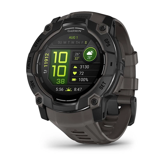 Garmin Instinct® 3 – 50 mm, AMOLED Black with Charcoal Band