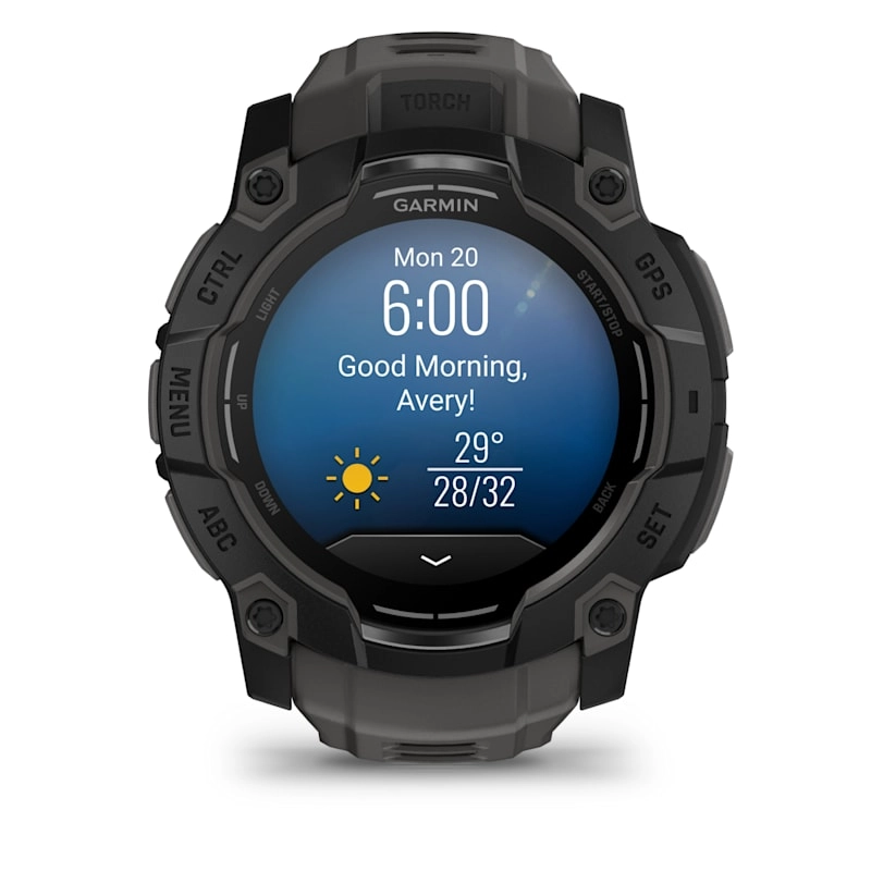 Garmin Instinct® 3 – 50 mm, AMOLED Black with Charcoal Band