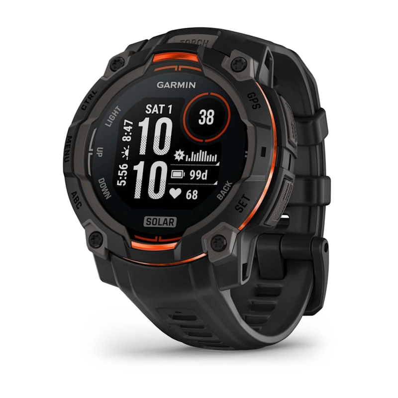 Garmin Instinct® 3 – 45 mm, Solar Black with Black Band