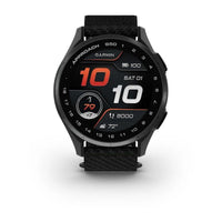 Garmin Approach® S50 Slate Aluminum Bezel with Black ComfortFit Nylon Band