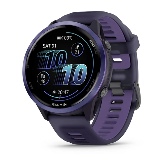 Garmin Forerunner® 570 - 47mm Indigo Aluminum with Translucent Imperial Purple/Indigo Band