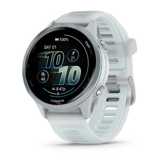 Garmin Forerunner® 570 - 42mm Cloud Blue Aluminum with Translucent Whitestone/Cloud Blue Band
