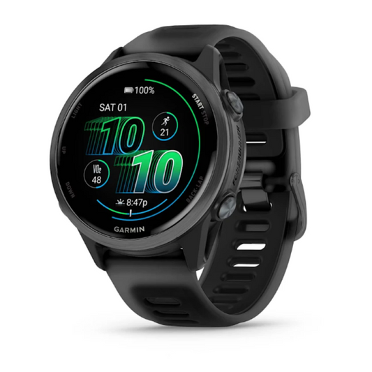 Garmin Forerunner® 570 - 42mm Slate Gray Aluminum with Translucent Black/Black Band