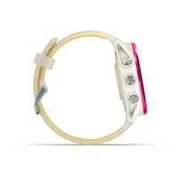 Garmin Forerunner® 570 - 42mm Raspberry Aluminum with Translucent Bone/Mango Band
