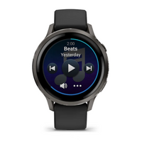 Garmin Venu® 4 – 41 mm Slate with Black Silicone Band