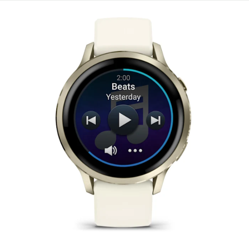 Garmin Venu® 4 – 41 mm Lunar Gold with Bone Silicone Band