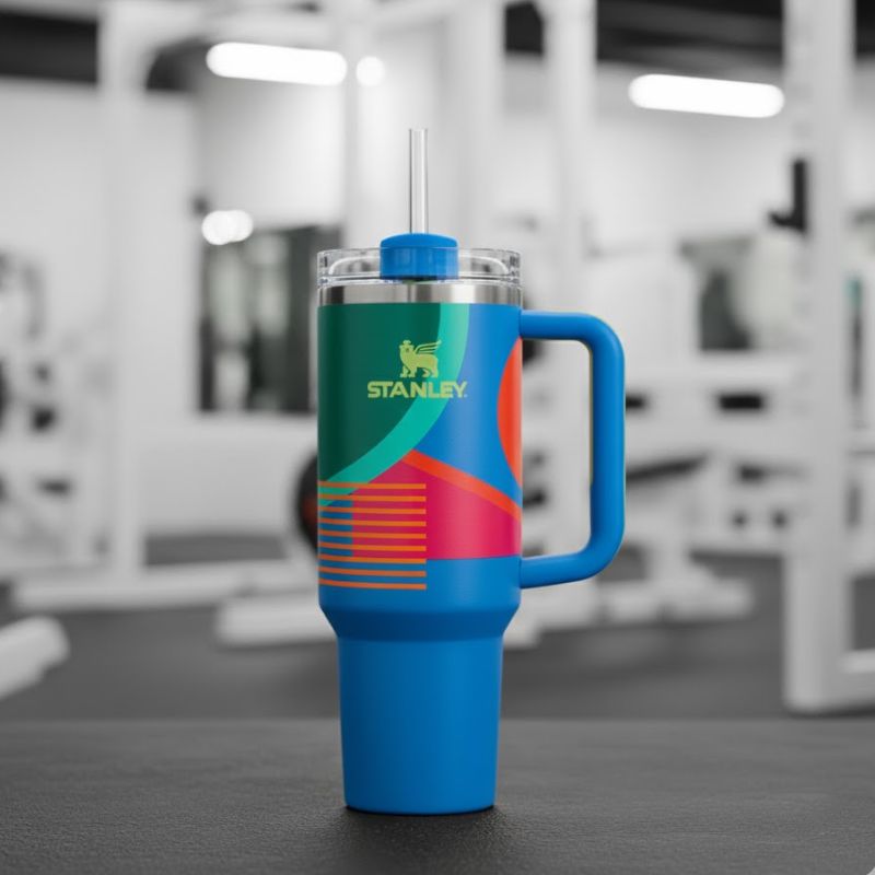 Stanley 40 OZ Hyper Quencher Blue Tumbler