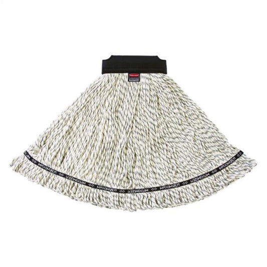 Rubbermaid Commercial Large Mop Fabric - Maximizer™ Blend Mop White