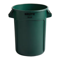 BRUTE 32 Gallon Green Round Trash Can